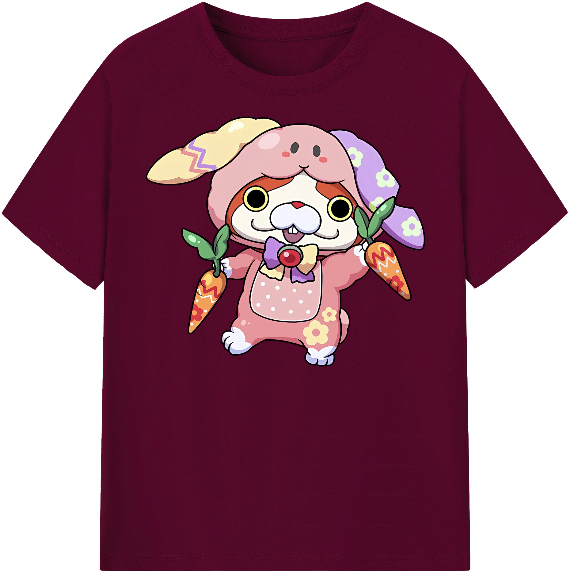 （画像用） 妖怪ウォッチ Yo-kai Watch レディースカジュアルプリントTシャツ（綿100％）